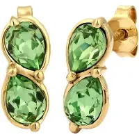 Elli Oorbellen goud / groen