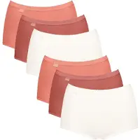 Sloggi Slip 'Basic+ Maxi' koraal / rood / wit