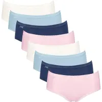 Sloggi Slip 'Basic+' blauw / lichtblauw / pink / wit