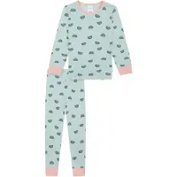 Schiesser Nachtkledij groen / mintgroen / pastelroze