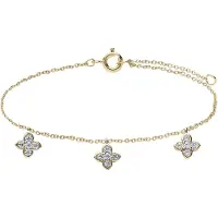 Lucardi Armband goud / transparant
