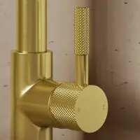 Saniclear Brass Curved hendel voor Highriser (SK89501)