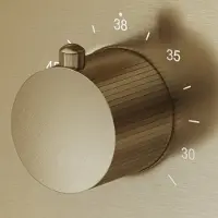 Saniclear Brass Stripes temperatuurknop voor inbouw thermostaatkranen (SK24895 en SK79845)