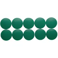 MAUL Magneet rond 10 stuks 2,5 kg kunststof Ferriet bruchsicher erodiert lackiert Ø 3.8 x 1.55 cm groen