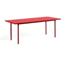 HAY Two-Colour eettafel 90x200 cm Maroon red-red