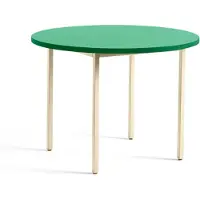 HAY Two-Colour eettafel Ø105 cm Ivory-green mint