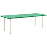 HAY Two-Colour eettafel 90x240 cm Ivory-green mint