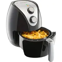 Monzana Heteluchtfriteuse Zwart RVS Kunststof 2,7L 1500W