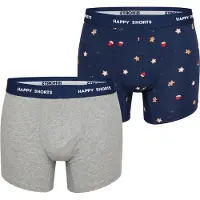 Happy Shorts 2-pack kerst boxershorts heren koekjes