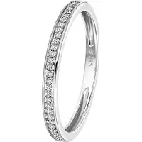 Lucardi Ring zilver / transparant