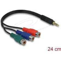 DeLOCK câble vidéo - vidéo composante - 24 cm