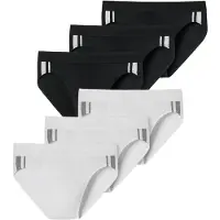 Schiesser Slip grijs / zwart