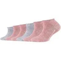 Camano Sokken grijs gemêleerd / oudroze