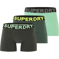 Superdry Boxershorts turquoise / grasgroen / groen gemêleerd / zwart gemêleerd