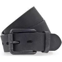 Vanzetti Leren Riem Denim Love 40mm Full Leather Belt W115 Black Zwart