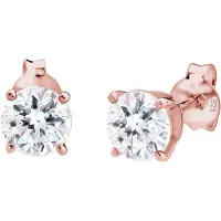 Elli Oorbellen rose-goud / wit