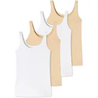 Schiesser Onderhemd beige / wit