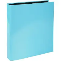 Exacompta Aquarel ringmap uit gecoat karton, ft A4, met 2 D-ringen, rug van 4 cm, pastelblauw - 10 stuks