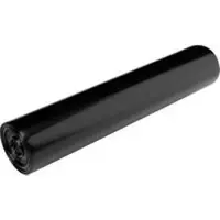 Deiss afvalzakken, 240 liter, gerecycled LDPE, voor afvalbakken, scheurvast, slijtvast, B 650 x H 1350 mm, zwart, 100 stuks