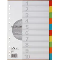 Pagna Register 10tlg. mit Deckblatt 5-farbig
