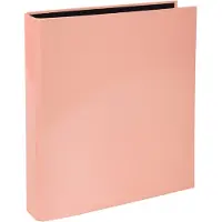 Exacompta Aquarel ringmap uit gecoat karton, ft A4, met 2 D-ringen, rug van 4 cm, koraal - 10 stuks