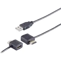 S-Impuls HDMI power injector via USB-A connector - versie 2.0 (4K 60Hz) / zwart - 0,50 meter