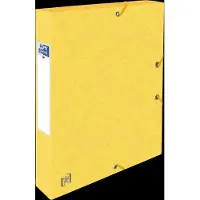 Oxford Elastobox Oxford Top File+ A4 40mm geel