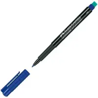 Faber-Castell Permanente markeerstift Faber-Castell Multimark Blauw (10 Stuks)