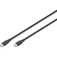 Digitus AK-300341-005-S USB 2.0 Kabel Typ C -C Silikon St/St 0,5m schwarz