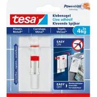 TESA Klevende spijker | | 2 stuks | 4 kg (Verstelbaar, Tegels, Metaal)