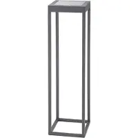 Sigor Numove LED lamp op zonne-energie, grafietgrijs, hoogte 52,5 cm Numove, dimbaar, alu / grijs / zink, Aluminium, Modern, Solar buitenverlichting