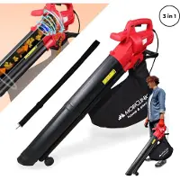Mobiclinic Mobiclean - Bladblazer - Stofzuiger - Bladvergruizer - 900W - 6 Snelheden - 3 in 1 - Lichtgewicht - 35L - Snelheid van het blazen 270 km/u - Voor de tuin - 220V - Schouderband