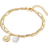 Valero Pearls Armband goud / parelwit