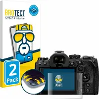 BROTECT - Screenprotector voor Olympus OM System OM-1 Mark II / OM-3 - Folie Beschermfolie transparant volledig dekking - 2 Stuks