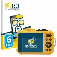 BROTECT - Screenprotector voor Kodak Pixpro WPZ2 - Folie Beschermfolie transparant 6 Stuks