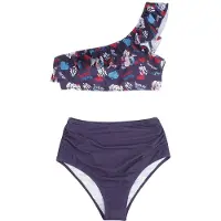 Suicide Squad - DC Comics Bikini Set - Harley Quinn - Mad Love - S tot XXL - voor Vrouwen - blauw - Maat L