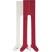 Camano Kousen lichtgrijs / wijnrood