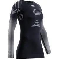 X-Bionic Invent Fx Shirt Lange Mouwen Dames - Zwart/Grijs/Lichtgrijs - Maat XL