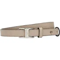 Liebeskind berlin Leren Riem Lora Small Pebble Belt 1,9 CM W105 Stone Beige