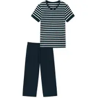 Schiesser Pyjama ' Casual Essentials ' nachtblauw