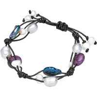 Valero Pearls Armband marine / lichtlila / zwart / wit