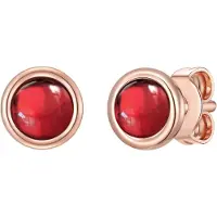 Glanzstücke Oorbellen rose-goud / rood