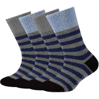 Camano Sokken 'warm&cozy' lichtblauw / donkerblauw / donkergrijs / zwart