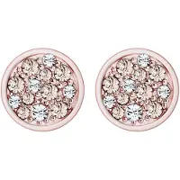 Elli Oorbellen 'Kreis' rose-goud / wit