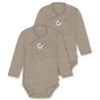 Normani Rompertje/body beige / gemengde kleuren