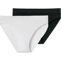 Schiesser Slip 'Classic Seamless' zwart / wit