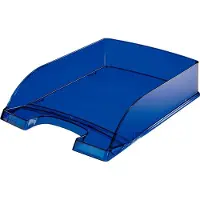 Leitz Plus Brievenbakje PS (Polystyreen) Stapelbaar A4 Blauw