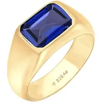 Elli PREMIUM Ring blauw / goud / black denim