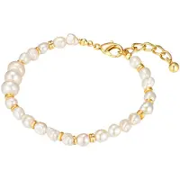 Yokoamii Armband goudgeel / wit