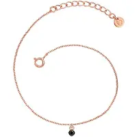 Glanzstücke Armband rose-goud / zwart